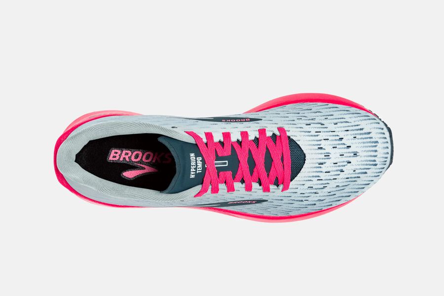 Brooks Israel Hyperion Tempo Road Running Shoes Womens - Grey/Pink - PWB-695748